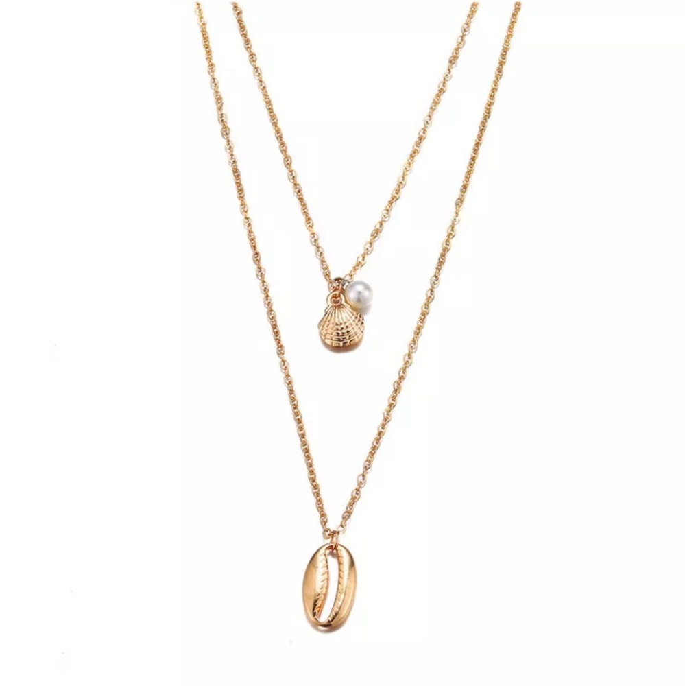 🏖️ Seashell Double layer Necklace